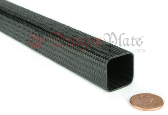 Flame Retardant Braided Carbon Fiber Square Tubing