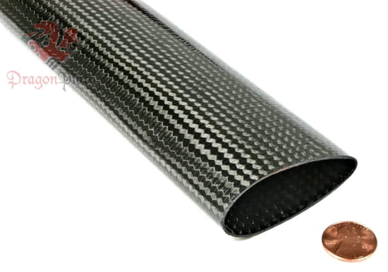Streamlined Symmetrical Airfoil Carbon Fiber Tube