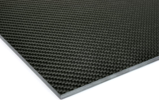 0/90 Degree Carbon Fiber Twill/Uni Sheet ~ 3/16" x  6" x  6"