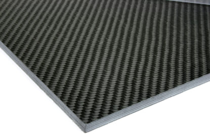 Quasi-isotropic Carbon Fiber Twill/Uni Sheet ~ 1/4" x 12" x 12"