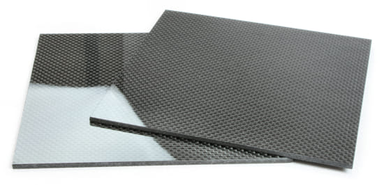 Two Sided Gloss Quasi-isotropic Carbon Fiber Sheet ~ 1/8" x  6" x  6"