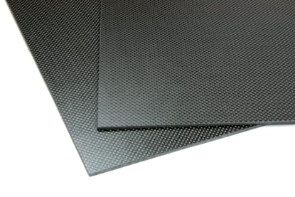 Two Sided Matte Quasi-isotropic Carbon Fiber Sheet ~ 1/8" x 12" x 12"