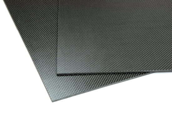 Two Sided Matte Quasi-isotropic Carbon Fiber Sheet ~ 1/8" x 12" x 12"