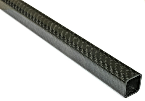 Carbon Fiber Roll Wrapped Twill Square Tube ~ 0.75" ID x 0.75" ID x 96"