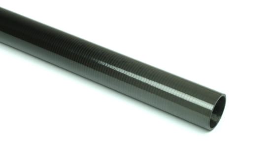Carbon Fiber Roll Wrapped Uni Tube ~ 0.5" ID x 48", Gloss Finish