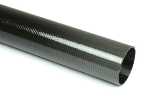Carbon Fiber Roll Wrapped Uni Tube ~ 1.25" ID x 96", Gloss Finish