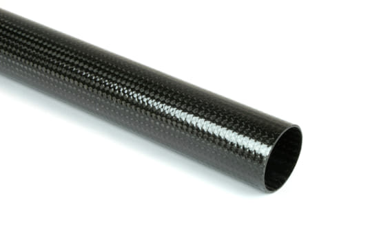 Braided Carbon Fiber Round Tubing ~ 0.875" ID x 48"