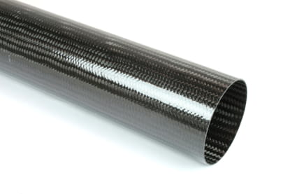 Braided Carbon Fiber Round Tubing ~ 2" ID x 48"
