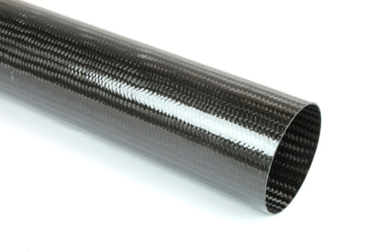 Braided Carbon Fiber Round Tubing ~ 2.25" ID x 96"