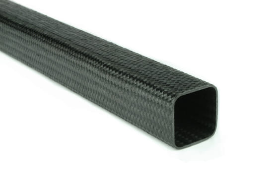 Braided Carbon Fiber Square Tubing ~ 0.75" x 0.75" x 24"