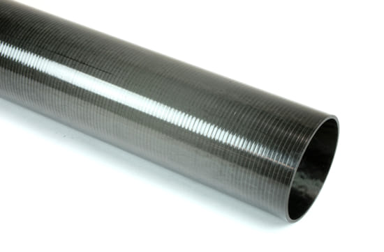 Carbon Fiber Roll Wrapped Uni Tube ~ 1.625" ID x 72", Gloss Finish