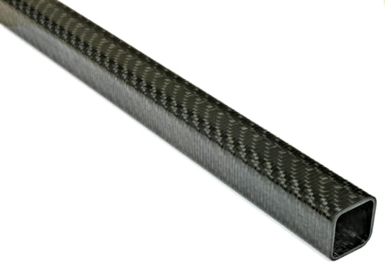 Carbon Fiber Roll Wrapped Twill Square Tube ~ 0.75" ID x 0.75" ID x 72"