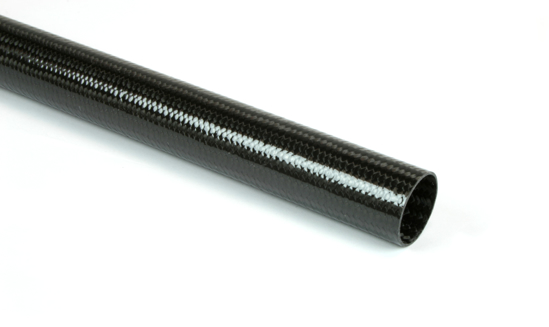Braided Carbon Fiber Round Tubing ~ 1.75" ID x 72"