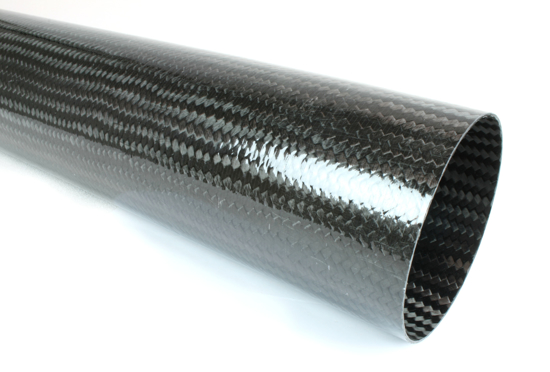 Braided Carbon Fiber Round Tubing ~ 4" ID x 72"