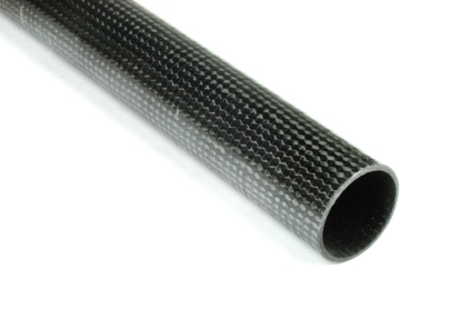 Axially Optimized Braided Carbon Fiber Tube ~ 1" ID x 24"